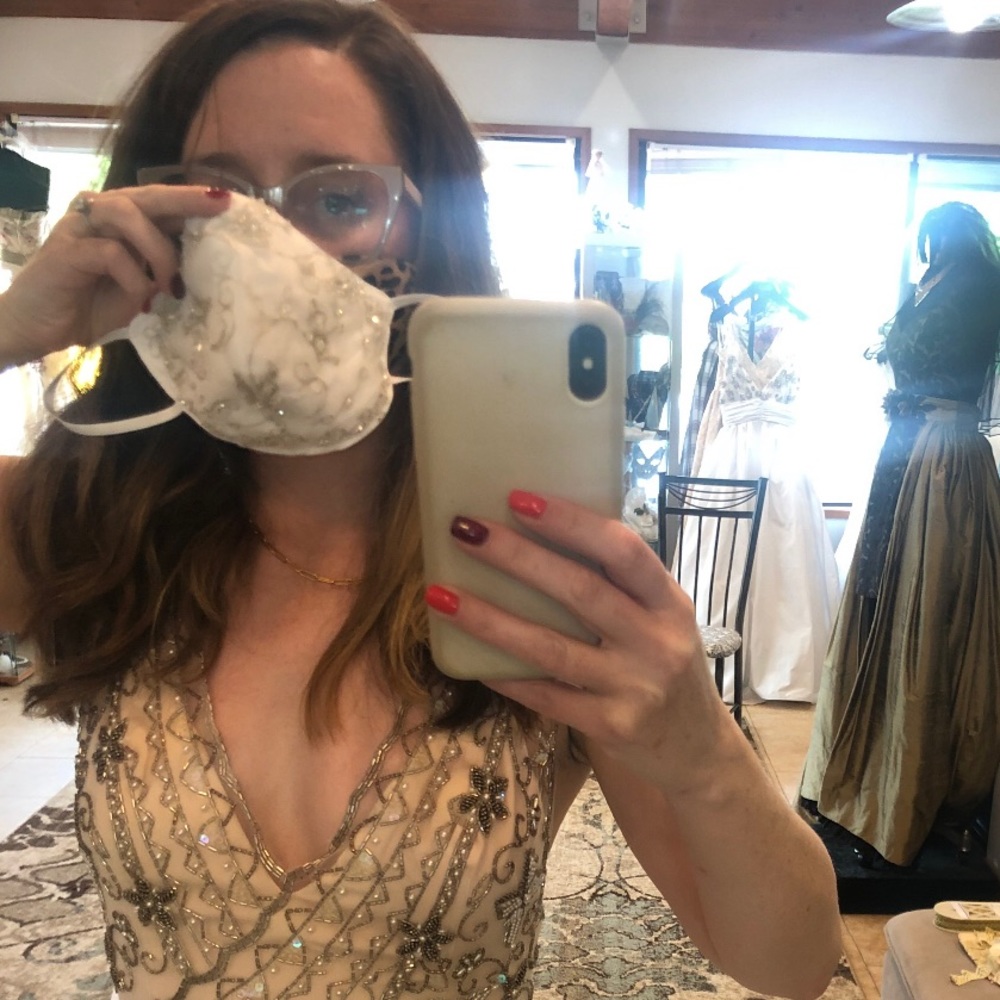 Bridal/Formal Face Mask NWOT